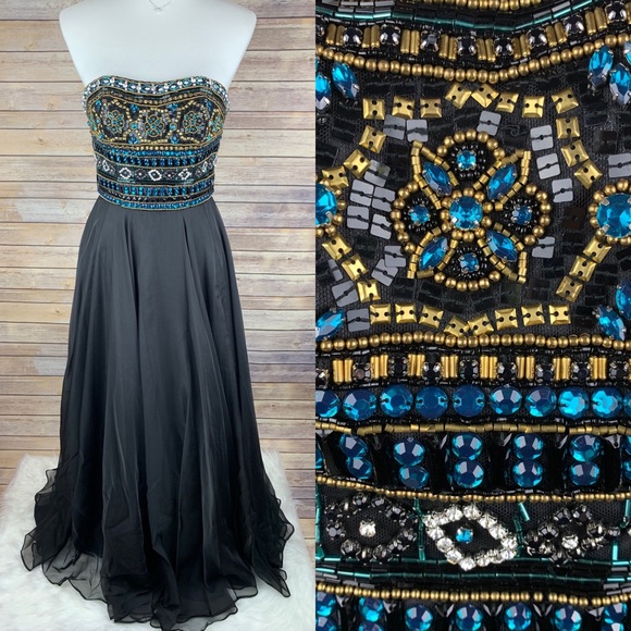 Sherri Hill Dresses & Skirts - Sherri Hill | Strapless Beaded Formal Gown
